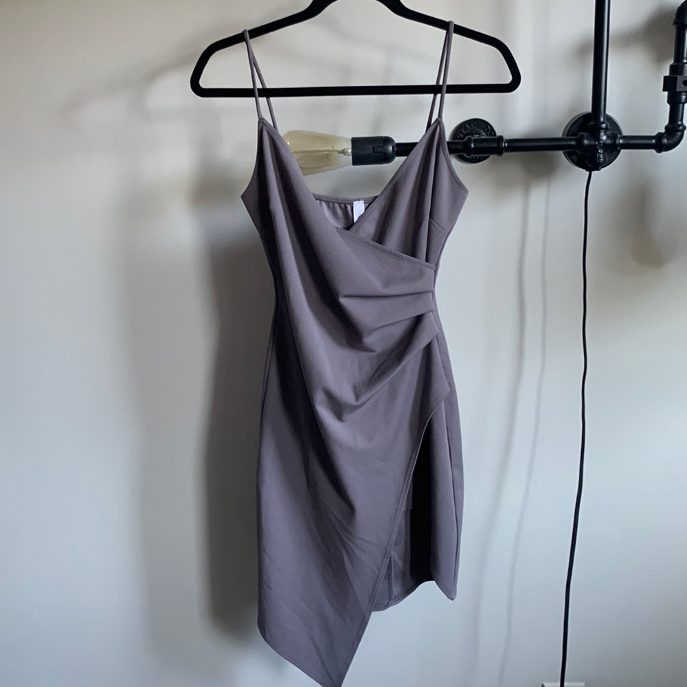M by Mendocino Asymmetrical Dress - grey in Small